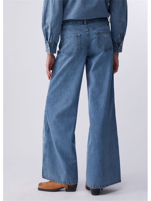 Jeans flare con ricami LIU JO | UA6147D0313/79016